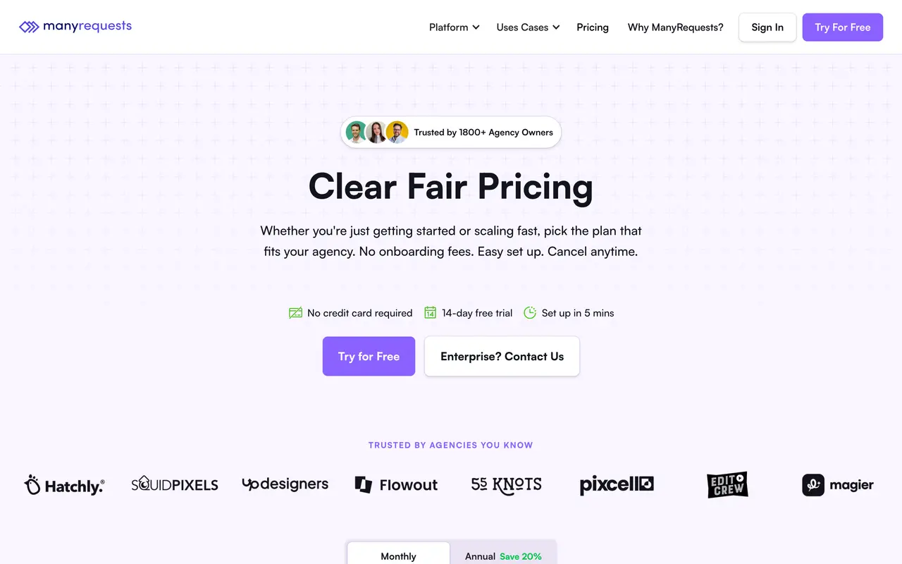 25% Billable Time Loss from Retrospective Tracking pricing page - Productivity SaaS pricing tiers and plans