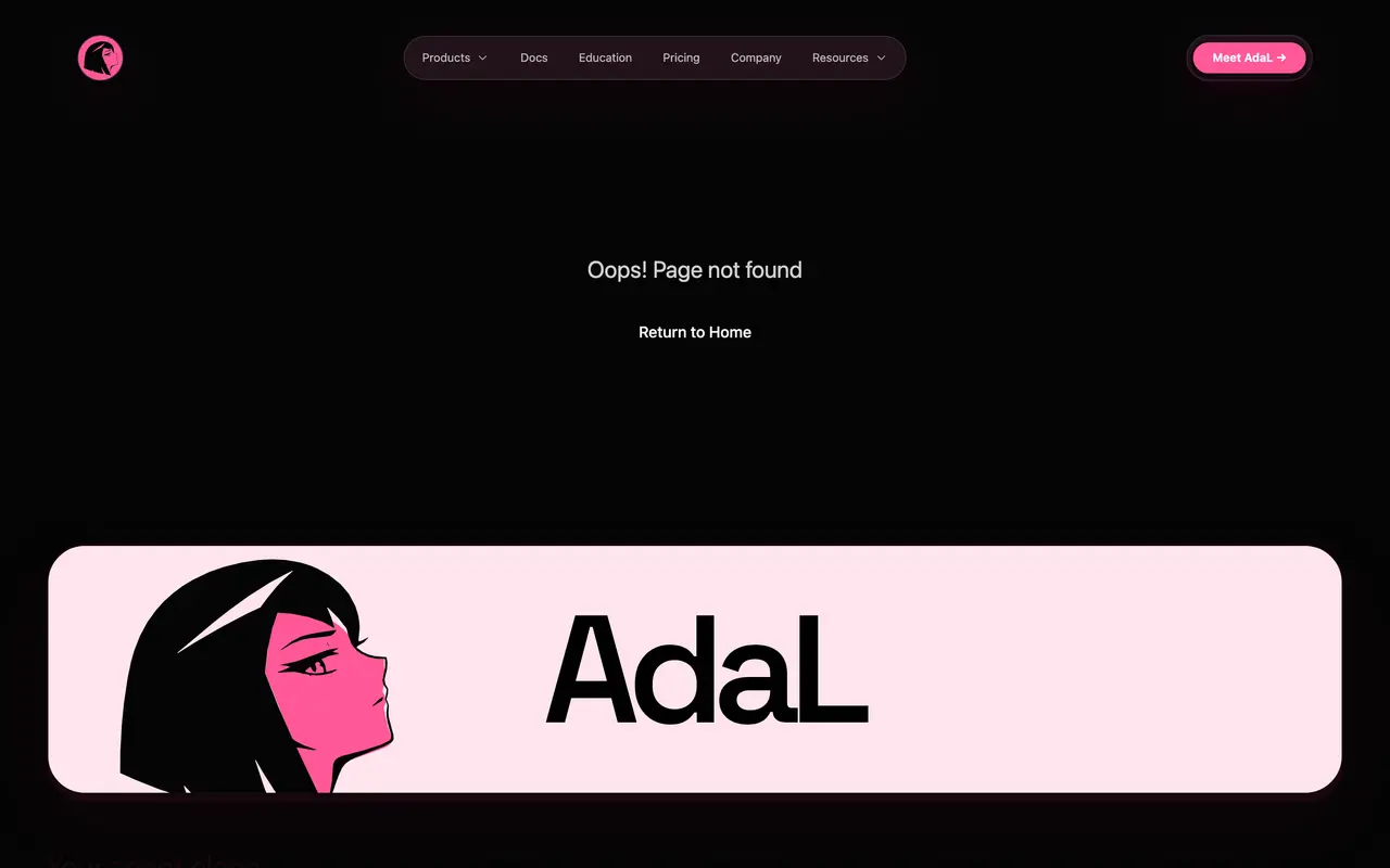 AdaL pricing page - Developer Tools SaaS pricing tiers and plans