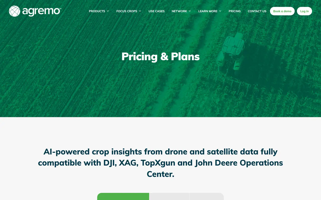 Agremo pricing page - Analytics & BI SaaS pricing tiers and plans