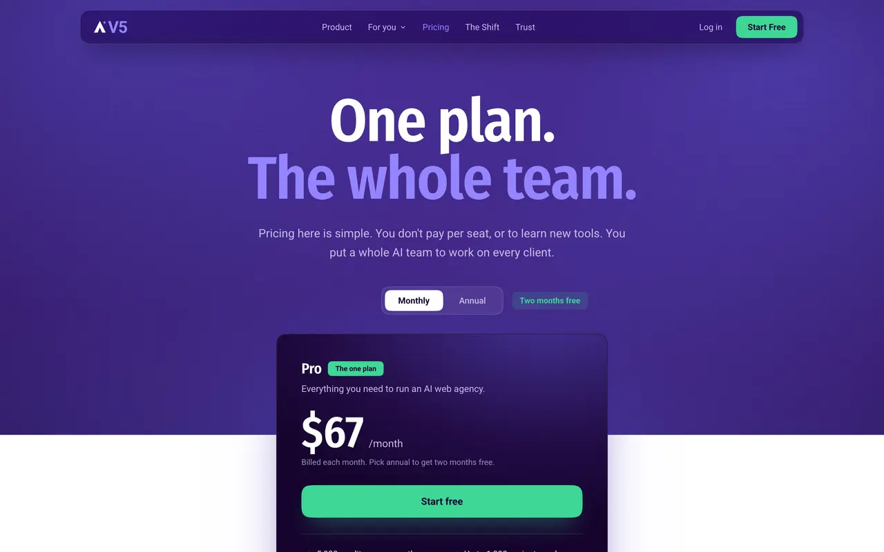Atarim pricing page - Creative SaaS pricing tiers and plans
