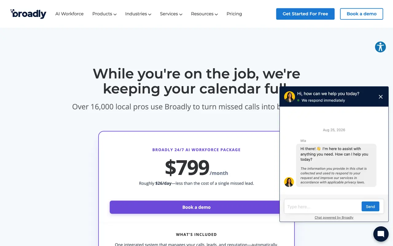 Broadly pricing page - Reviews SaaS pricing tiers and plans