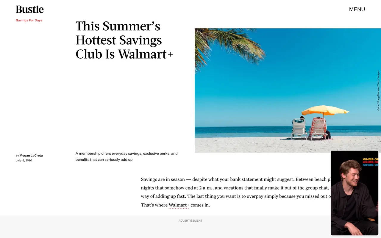 Bustle pricing page - Video & Streaming SaaS pricing tiers and plans