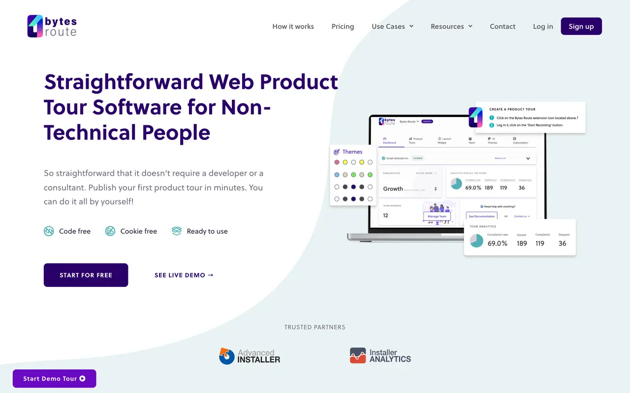 Bytes Route pricing page - Customer Success & Onboarding SaaS pricing tiers and plans