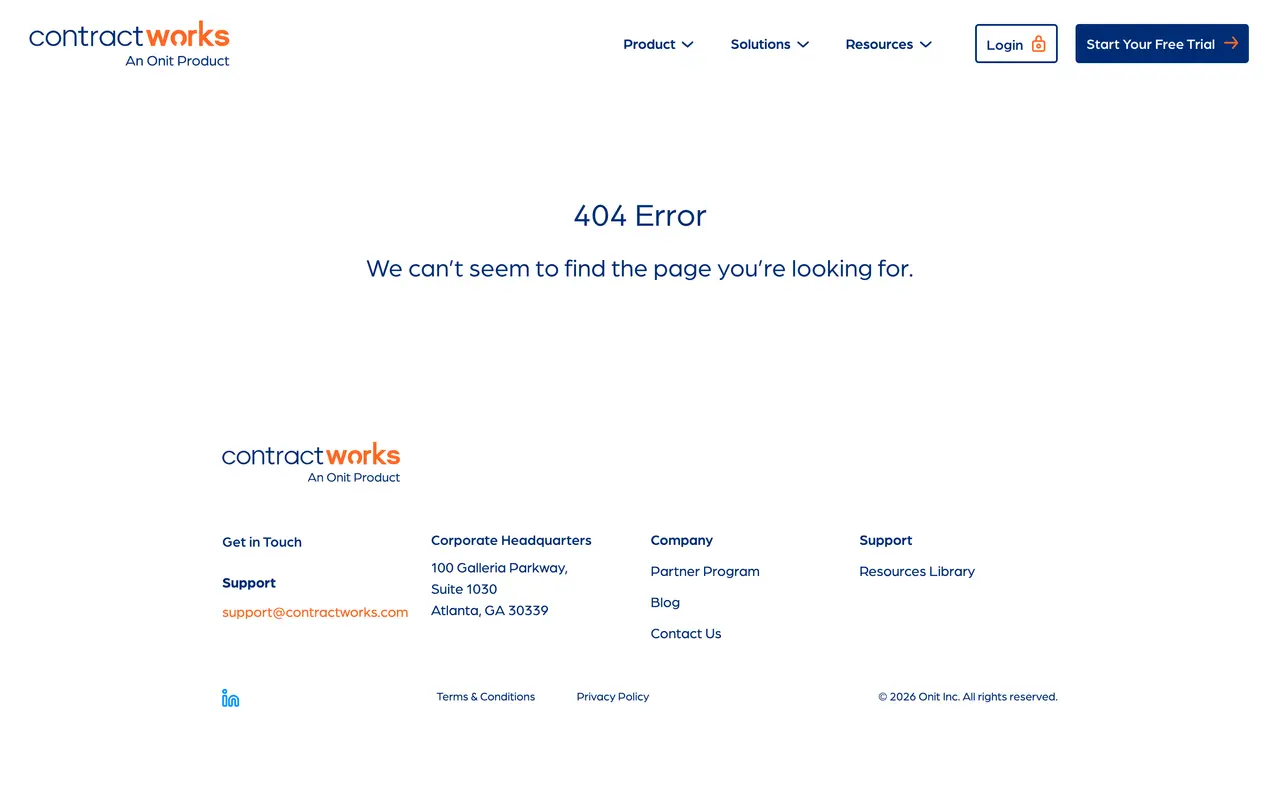 ContractWorks pricing page - Proposal & Contract SaaS pricing tiers and plans