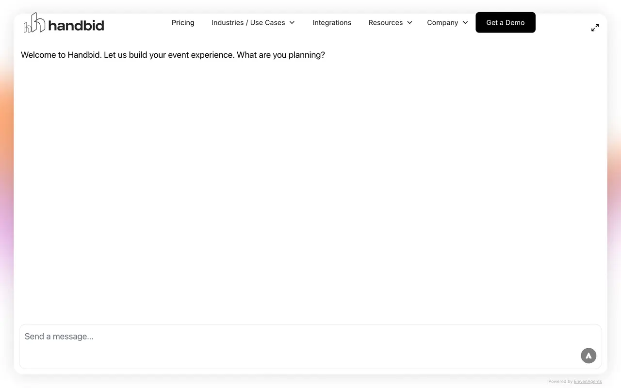 Handbid pricing page - Nonprofit & Community SaaS pricing tiers and plans